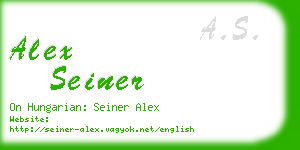 alex seiner business card